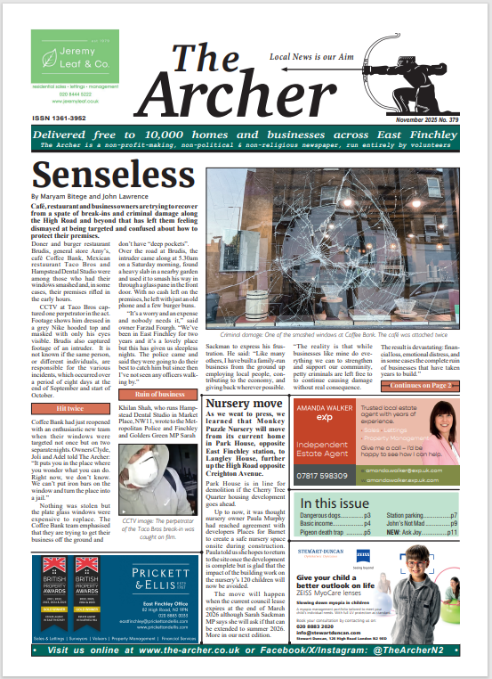image of The Archer front page