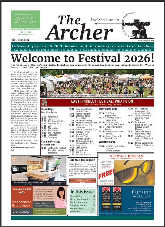 image of The Archer front page